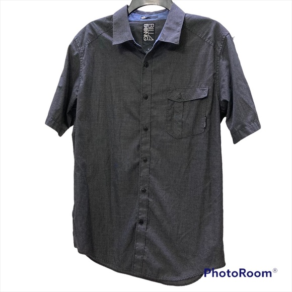 Billabong Other - BILLABONG Black and white plaid button up short sleeve shirt